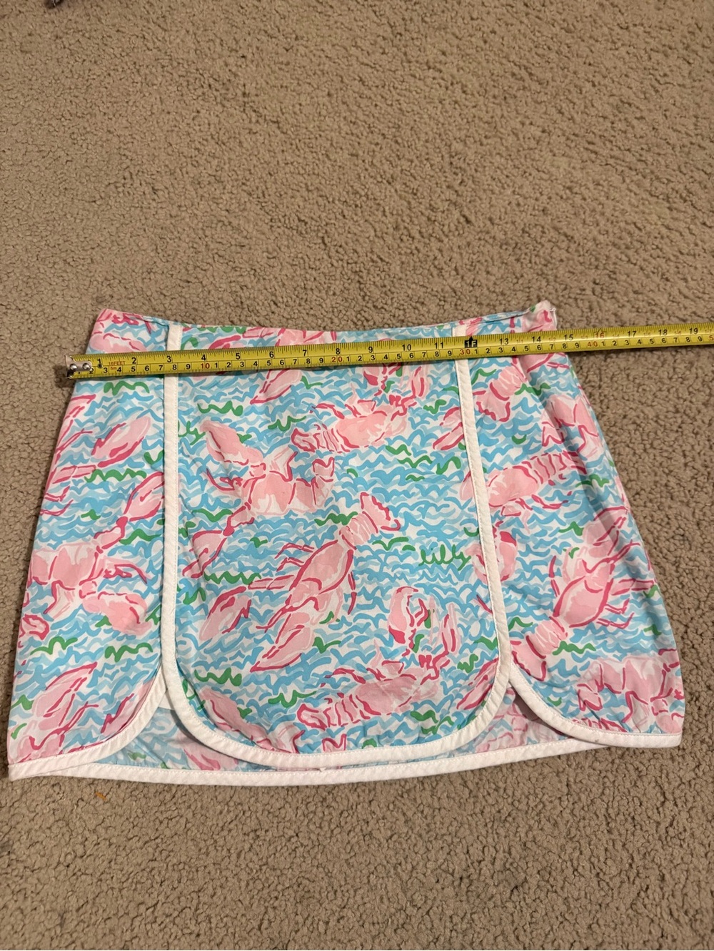Lilly Pulitzer Lobster Print Mini Skort Size 00 - XXS - Preppy Coastal - Picture 5 of 7